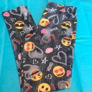 💥 3 FOR 10 SALE💥 Girls Emoji Legging